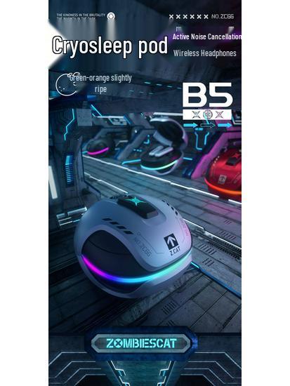 Беспроводные игровые Bluetooth-наушники Devil Cat B5: Низкая задержка, Внутриканальные, Активное шумоподавление (ANC), Высокое качество звука.