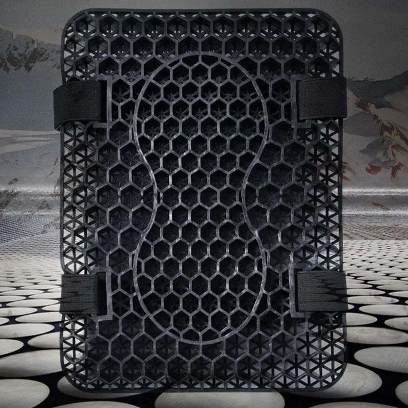 Motorcycle Honeycomb Gel Seat Cushion 3D Mesh fabricComfort Damping Absorbing Pressure Motorcycle Relief Breathable Seat Cushion
