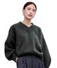 Yours Raglan Knit Pullover BEXU1726 Medium Sumikuro V-Neck Women's