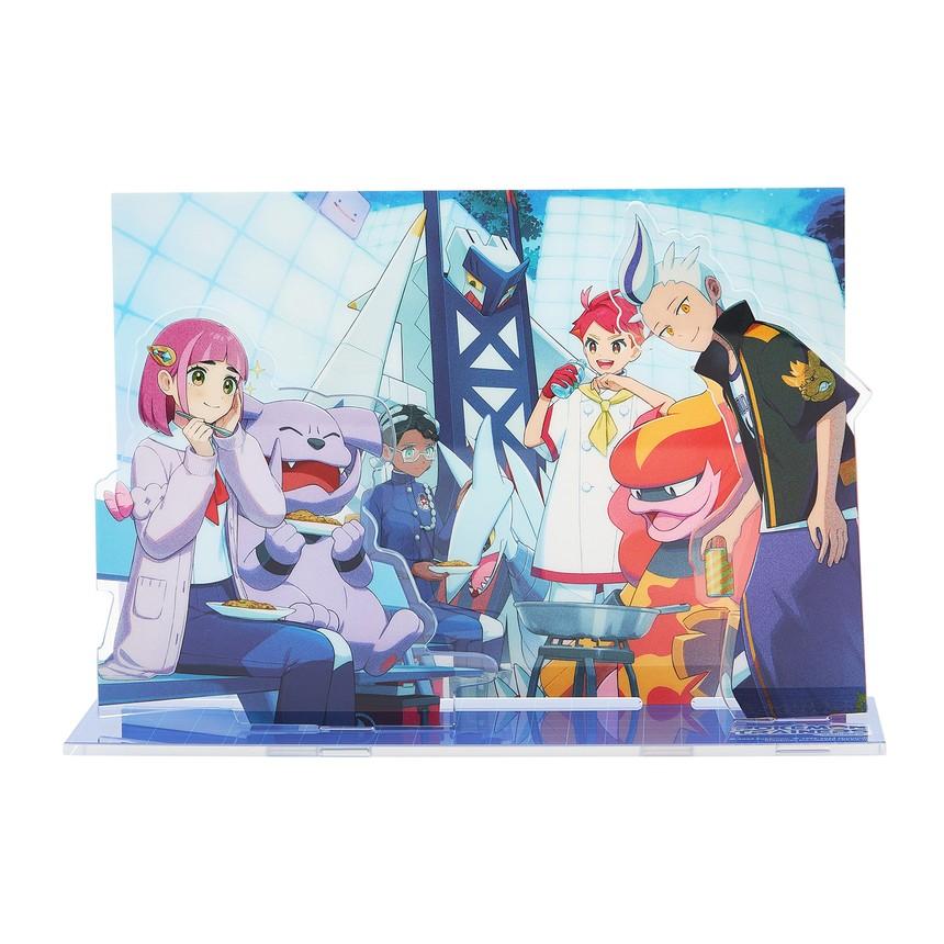 POKEMON Акриловая подставка-диорама Pokemon Center: ТРЕНЕРЫ ПОКЕМОНОВ (Академия Черники)