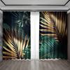 2 шт. Шторы для украшения дома с металлической текстурой, шторы в виде листьев, кухня, кофейня, гостиная, балкон, сад