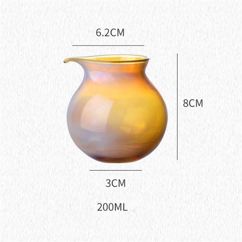 Exquisite Dazzling Heat-resistant Glass Fair Cup Tea Pitcher Tea Mug Household Chahai Tea Separator Kung Fu Tea Set