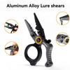 Aluminum Alloy Fishing Pliers Mini Lure Pliers Ring Openers Fishing Multitool Hook Remover Braided Fishing Line