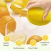 Lemon Squeezer Manual Juicer Food Grade Transparent Citrus Press with Lid Lemon Juicer for Seasoning Cooking Cocktails