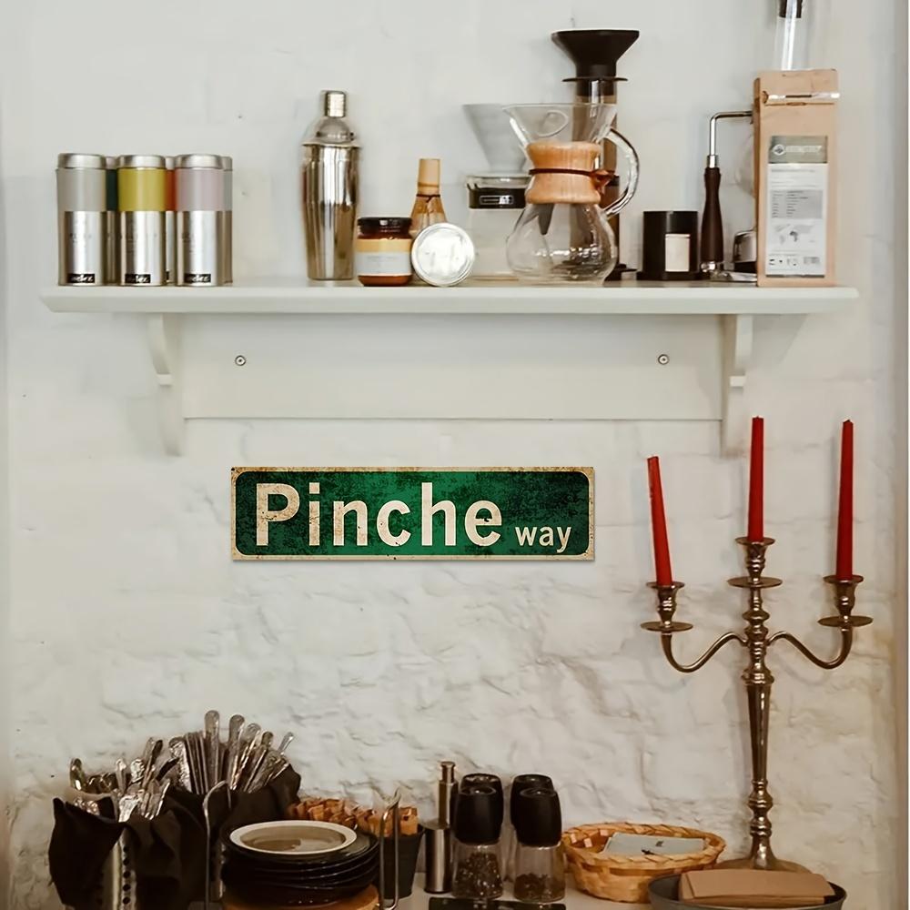 Antique Metal Sign - 16x4 Inch Wall Art Decor - Vintage Tin Ben Dover Lane Room Home Bar Cafe Decor Sign