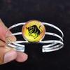Taurus Zodiac Sign In Onyx Cuff Bracelet Astrology Horoscope Jewelry Gemstone Bangle 925 Sterling Silver Adjustable Bangle Handmade Jewelry