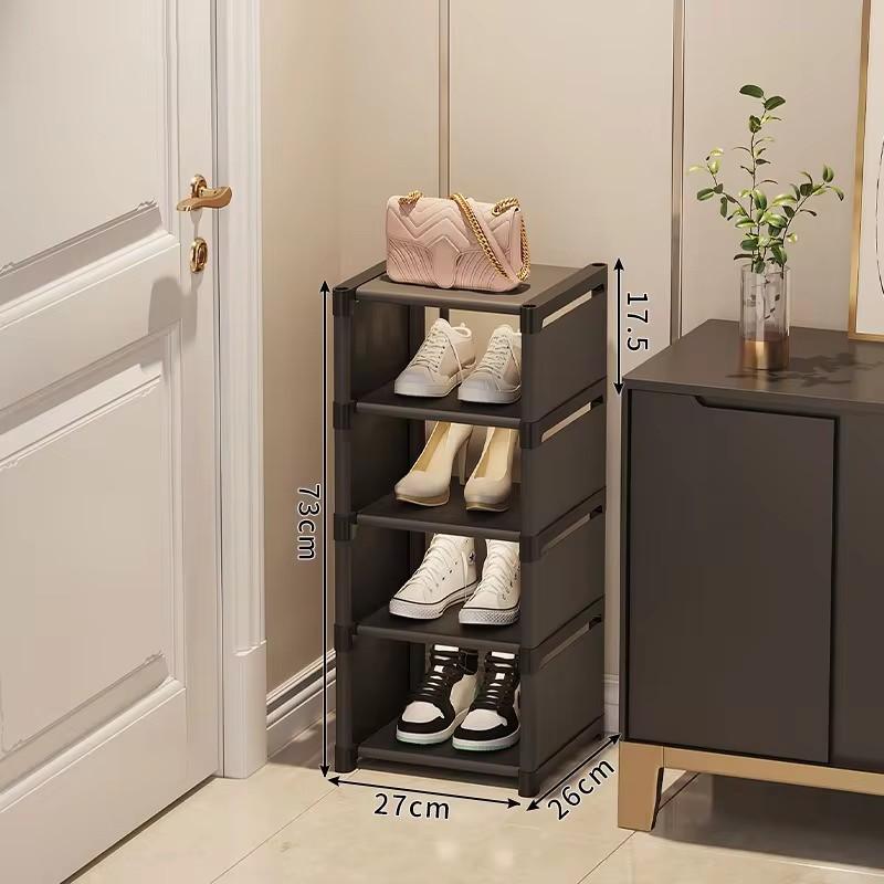 Shoe Rack Multi-layer Storage Rack Household Simple Door Indoor Storage Rack Household Dustproof Multi-purpose Shoe Cabinet