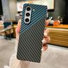 Тонкий чехол для телефона с узором из углеродного волокна для Samsung Galaxy Z Fold 7 6 5 4 3 Жесткая крышка из ПК