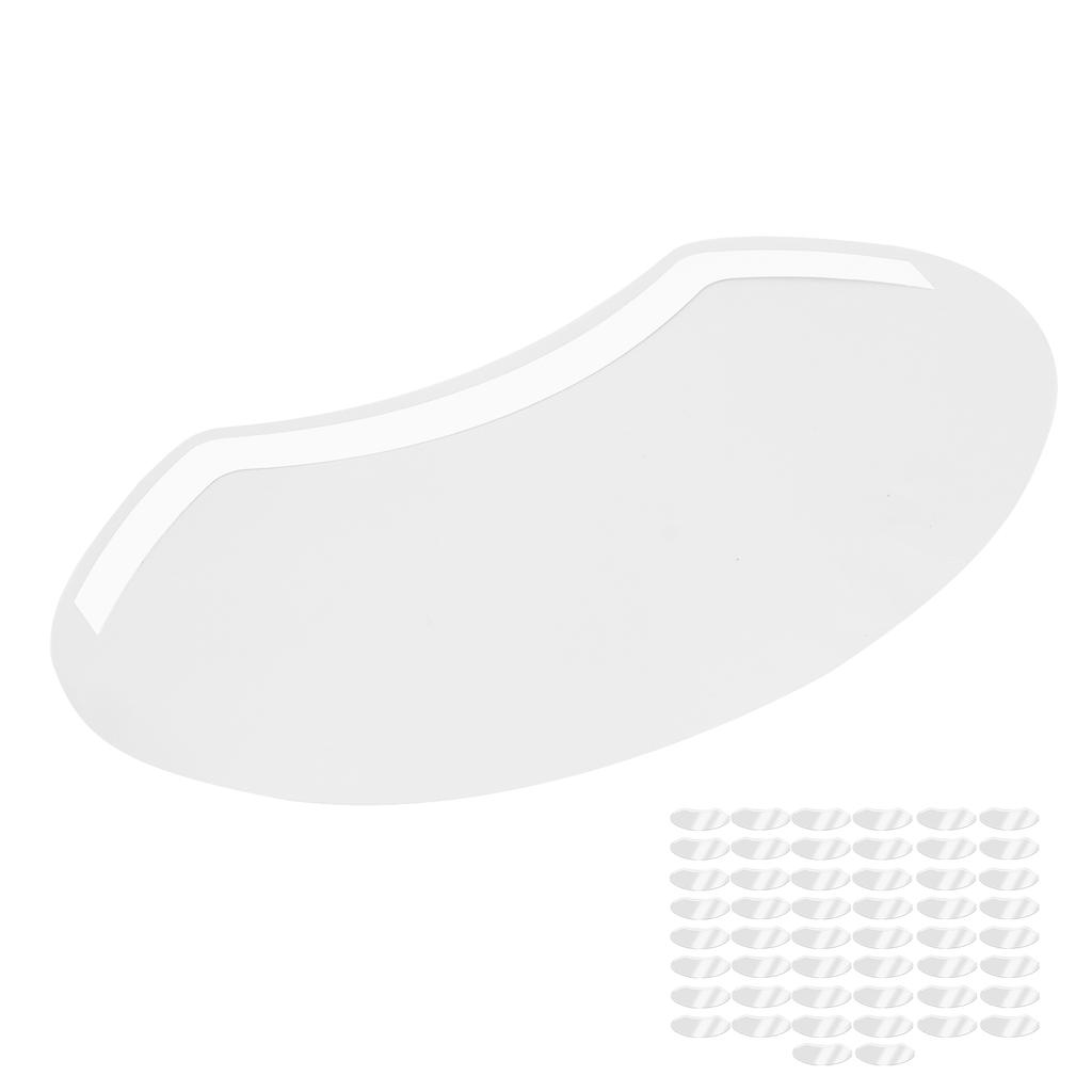 50pcs Disposable Face Visors Transparent Protective Shower Visors for Eyeliner Eyebrow Tattooing Eyelash Extension Hair