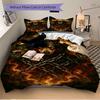 3pcs Wolf Chains Duvet Cover Set -Includes 1 Duvet Cover and 2 Pillowcases, No Quilt Core, All-Season Home Decor  yy251111162