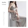 Satin Camisole Skirt Women's Summer Sheath Dress Fancy Satin Satin Sling Dress