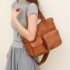 Большая вместительная сумка для матери, мягкая кожаная сумка через плечо через плечо