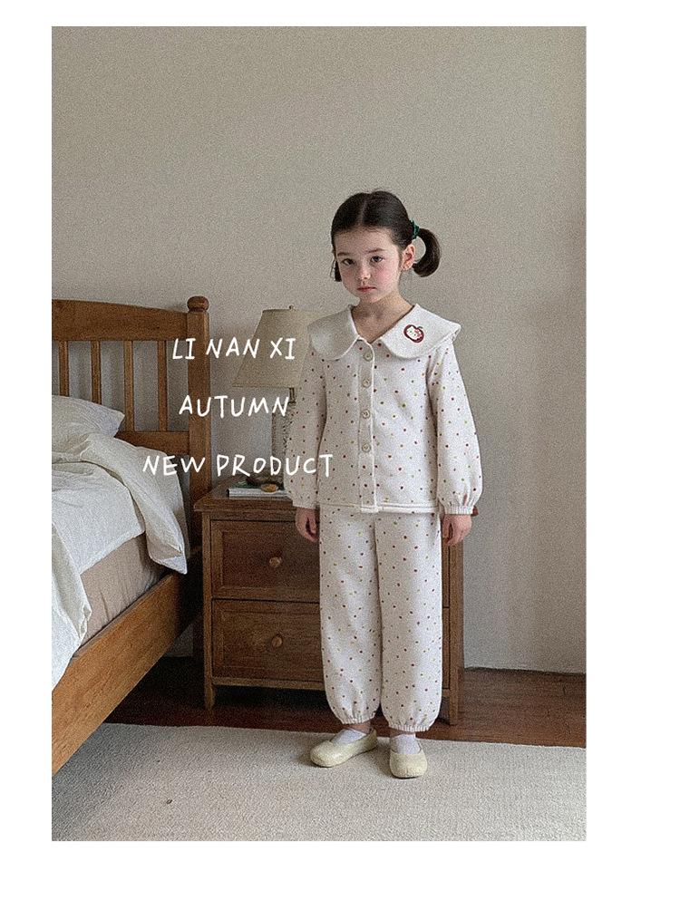 88277 Девочки Велюровый Пижамный Комплект - Новая Осень/Зима 2025 Домашняя Одежда для Детей