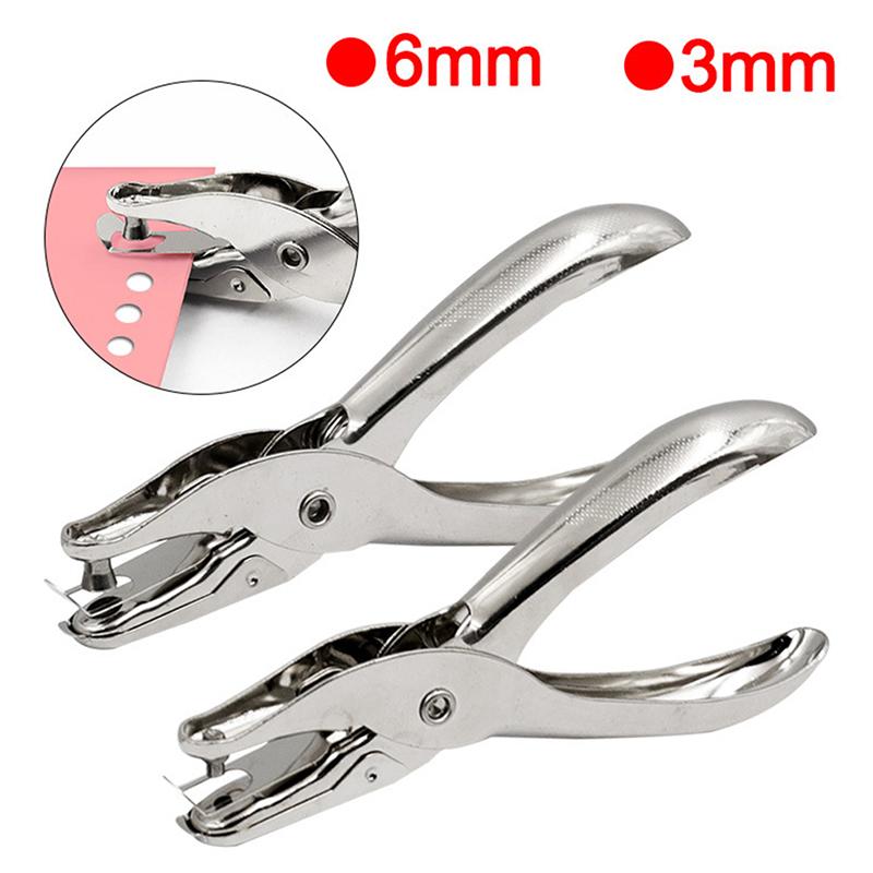 Одно отверстие, диаметр пор 3 мм/6 мм, плоскогубцы, ручные пробойники для бумаги, скрапбукинга