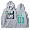 My Hero Academia Deku Printed Autumn Hoodie Vintage Unisex Pullover Men Vintage Graphic Hoody Tops Oversize Clothing