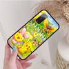 Черный чехол для Samsung Note 20 Lite S24 Ultra S23 A03 A05 A06 A11 A71 A15 A16 A13 A24 A25 A33 A52 A53 A50 M55 M35 Plus P-33 Pokemons Pikachu