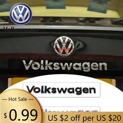 Для VOLKSWAGEN VW 3D ABS пластик Эмблема Кузов Автомобиля Задняя Крышка Багажника Наклейка Значок Декорация Автоаксессуар Для Volkswagen VW Golf Синий