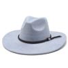Suede Top Hat Men'S Ladies Big Eaves Hat Flat Edge Gentleman'S Hat Jazz Hat