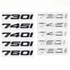 1Pc 3D ABS Car Trunk Letters Logo Decals Badge Emblem Sticker For 7 Series 730i 740i 745i 750i E38 E65 E66 F01 F02 G11 G12