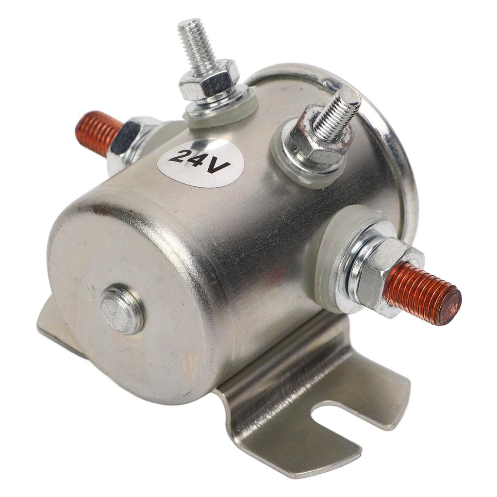 200A 24V Motor Starter Relay 1114208 Dustproof Starter Relay Solenoid for Winches Boats Club Car