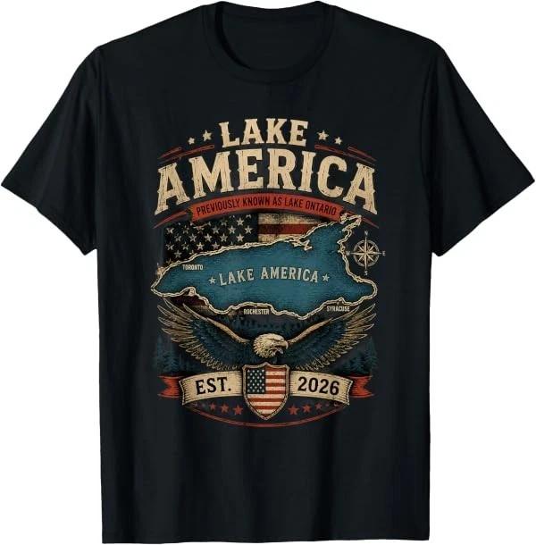 Lake America USA Previously Ontario Canada Funny Patriotic T-Shirt
