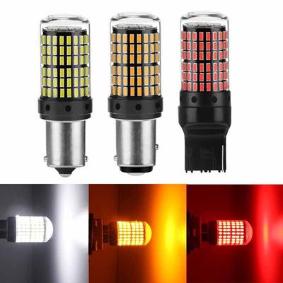 P21w Py21w BAU15S T20 LED W21W W21/5W 7440 Led S25 1156 1157 BA15S Лампы 3014 144smd Автомобильные указатели поворота Стоп-сигналы