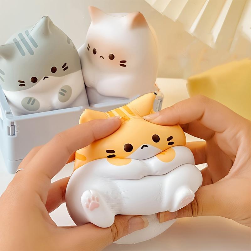 1 шт. забавная игрушка-сжиматель для котенка, снятие стресса, медленно восстанавливающийся пузырь, декомпрессионная игрушка для использования в офисе и дома