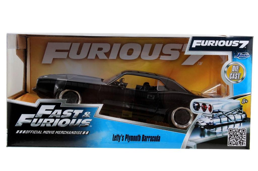 Jada Toys Fast Furious Series Primus Barracuda Matte Grey Завершенный продукт JADA97195 и 1/24 F&F (Летти)