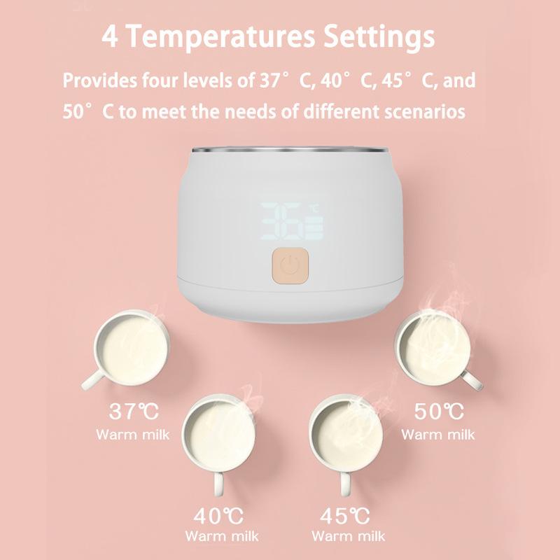 Высококачественный портативный многофункциональный подогреватель для молока с беспроводной изоляцией и малым объемом, подогреватель для детских бутылочек с молоком с USB-подогревом