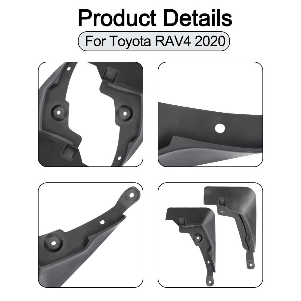 Автомобильные аксессуары Fender, прочные автомобильные брызговики, защита от грязи, 4 шт./компл. для Toyota RAV4 2020, устойчивые к царапинам брызговики