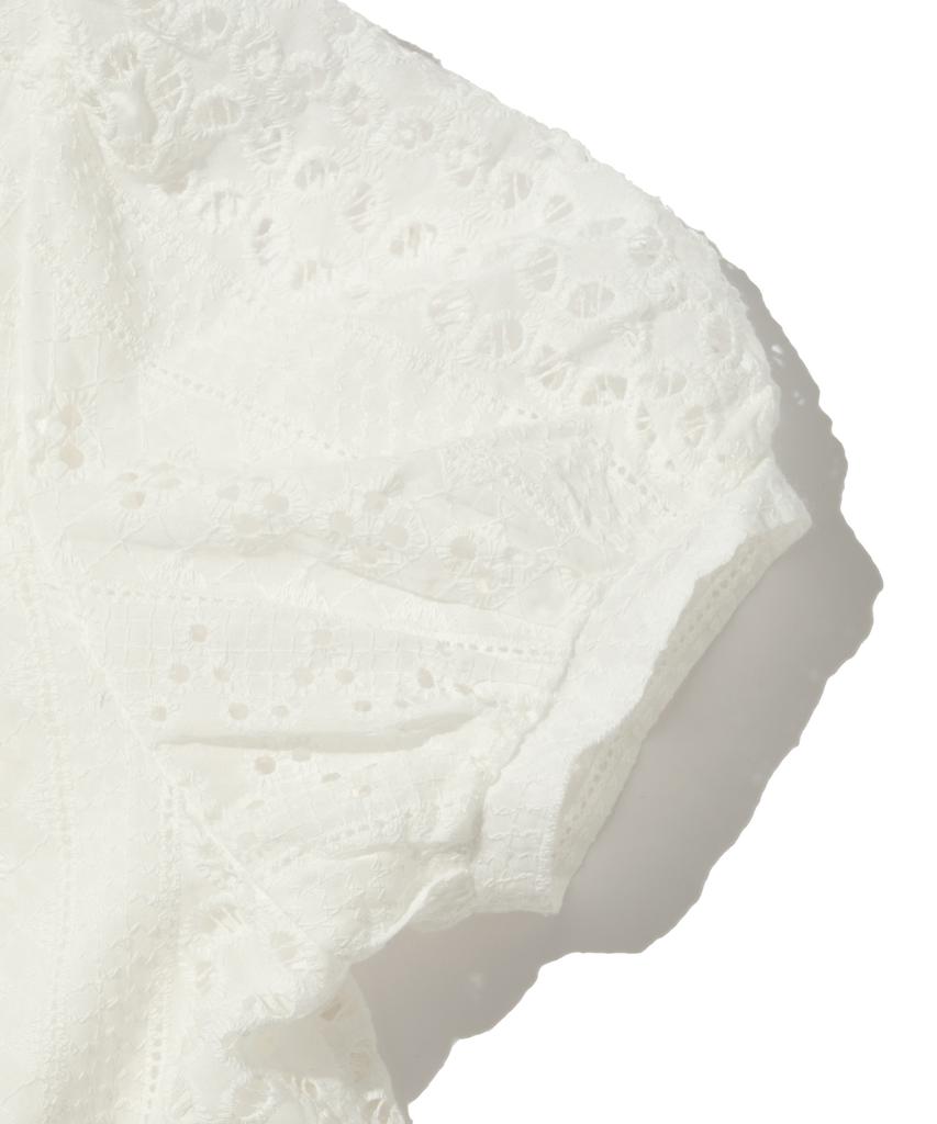CARGOBROS FOR WOMAN Romantic Eyelet Blouse (Ivory)