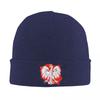 Polska Polish Eagle Warm Knitted Cap Hip Hop Bonnet Hat Autumn Winter Outdoor Beanies Hats for Men Women Adult