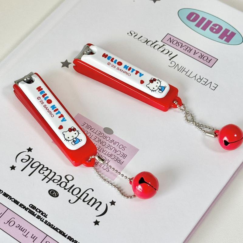 1 шт. Ножницы-клиппер из нержавеющей стали с изогнутым лезвием, кусачки для ногтей, инструменты для маникюра Hello Kitty