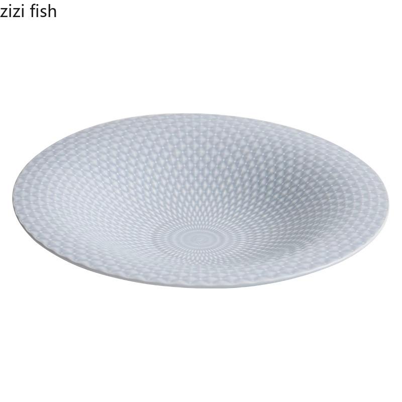 Рельефная текстура керамическая миска креативная толстая суповая миска миска для фруктового салата миски для пасты десертные миски отельная фирменная посуда