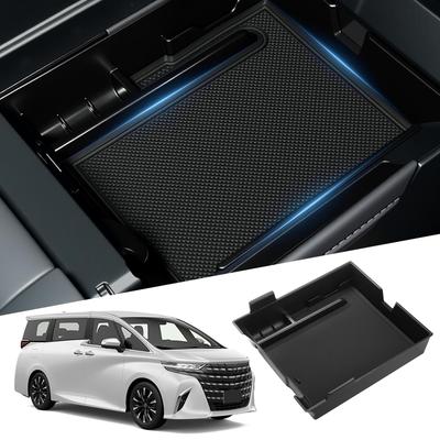 BLUESEATEC Vellfire Серия 40 Подлокотник-консоль Лоток в консоль Июнь Центр Автомобильных Деталей Салонное Хранилище в Центральной Консоли Держатель для Мелких Предметов Коврик Шумоподавление