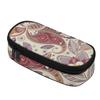 Pencil Bag Neat Design Strong Polyester Fabric Smooth Zipper with Main Compartment Mesh Pocket and Pen Slots for Students