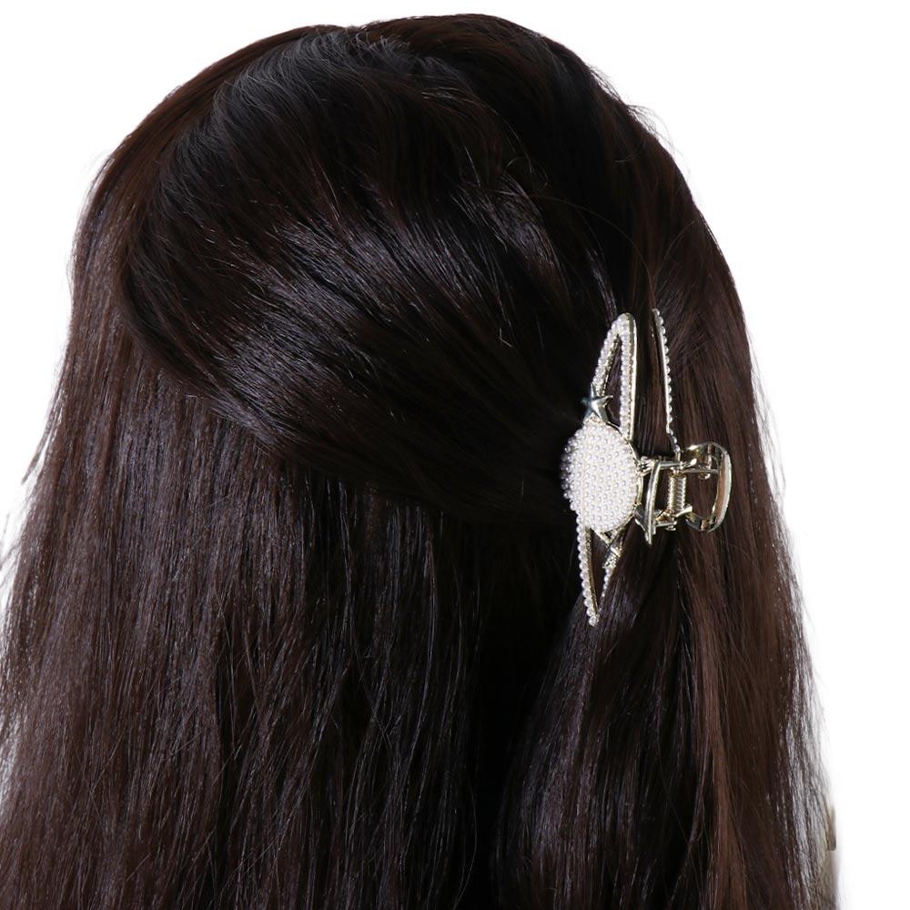 for Thick Hair Ponytail Clip Hair Crab Planet Pearl Claw Clip Korean Style Barrette Women Hair Clip