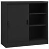 Office Cabinet with Sliding Door Anthracite 90 x 40 x 90 cm Steel