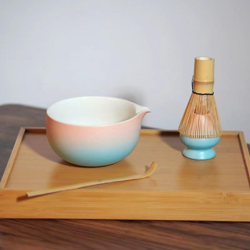 Japanese-Style Tea Ordering Bowl New Handmade Retro Threaded Matcha Bowl Ceramic Dry Brewing Bowl Song Dynasty Tea Ordering Tool Accessories None