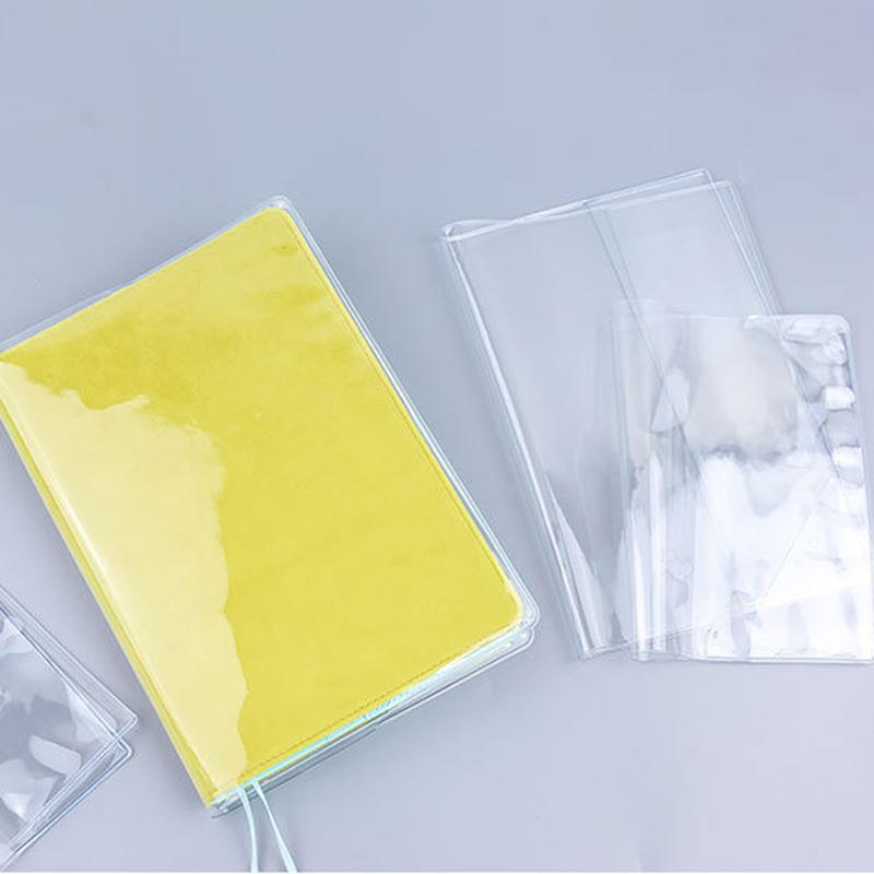 Waterproof PVC Protective Notebook Sleeve for A6 A5 Diary Journal Planner Dustproof Transparent Cover for School Office