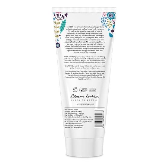 Скраб Aroma Magic Mineral Glow | Отшелушивает, уменьшает мелкие морщины, осветляет и повышает увлажненность | С пчелиным воском, растительным глицерином - 100 мл
