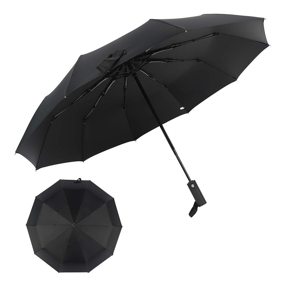 Автоматический складной зонт с 10 спицами — прочный и в дождь, и в солнечную погоду, с защитой от ультрафиолета, компактный для путешествий — для мужчин и женщин, студентов