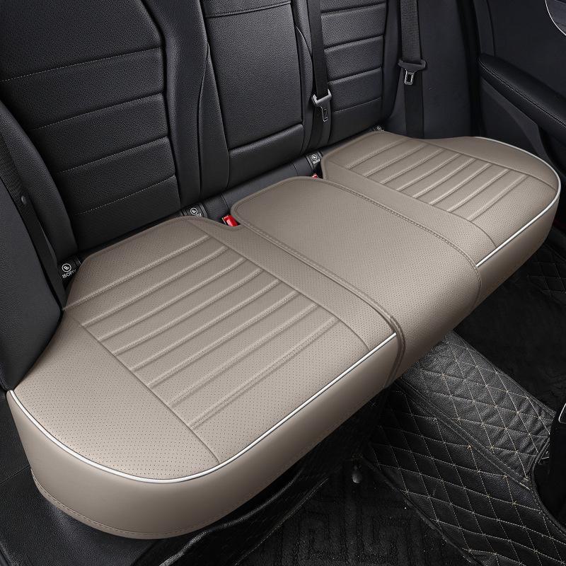 Комплект кожаных чехлов для автомобильных сидений 3D, цельный, без спинки, дышащий, универсальный, подходит для всех сезонов, маленький размер