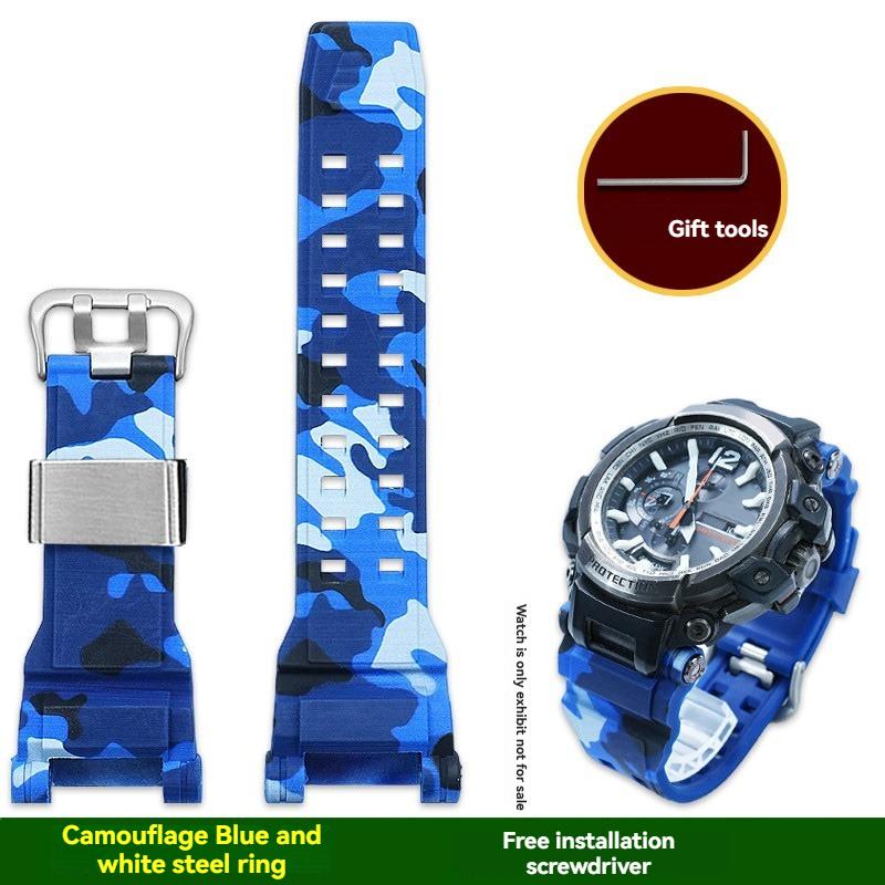 GPW 2000 Мягкий силиконовый ремешок из смолы Для Casio G-Shock Master 5502 Air GPW-2000 ремешок для часов водонепроницаемый сменный браслет