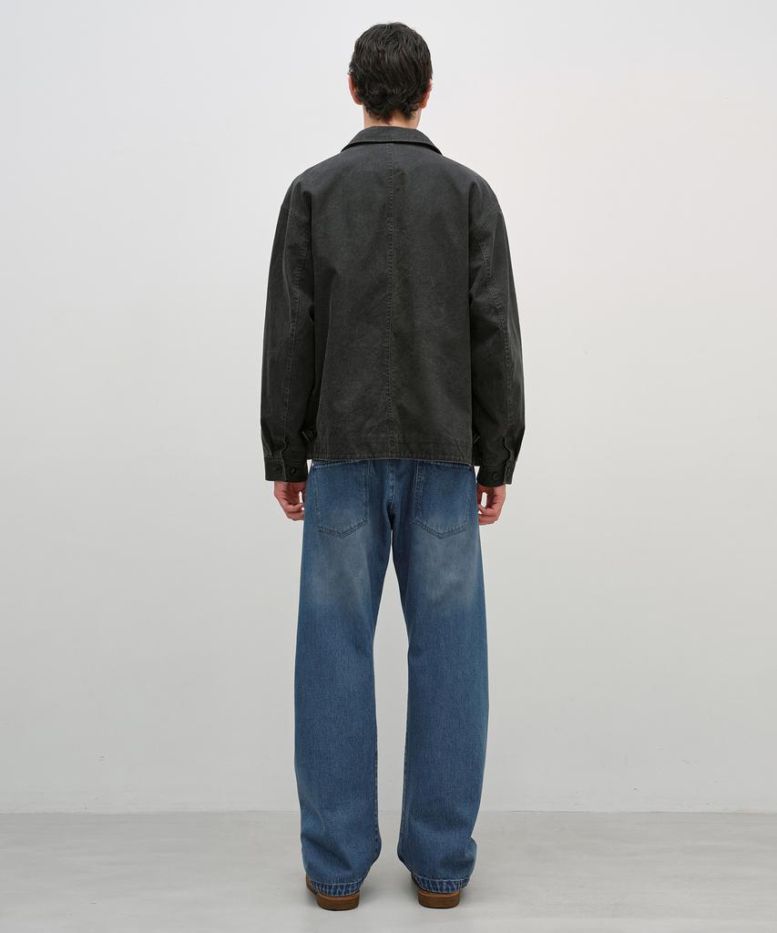 INSILENCE Vintage Washed Deck Jacket V2 Dark Grey