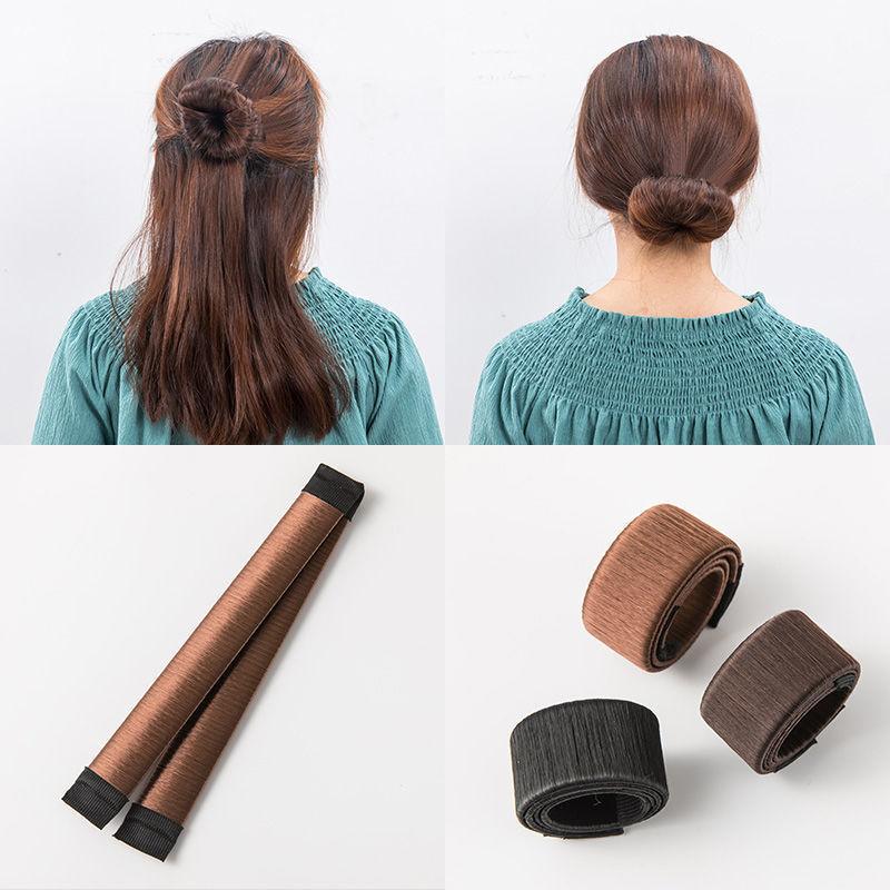 Synthetic Wig Donuts Bud Head Bands Ball French Twist Magic DIY Tool Bun Maker Sweet Dish Made Hair Band Korean Hair Accessories