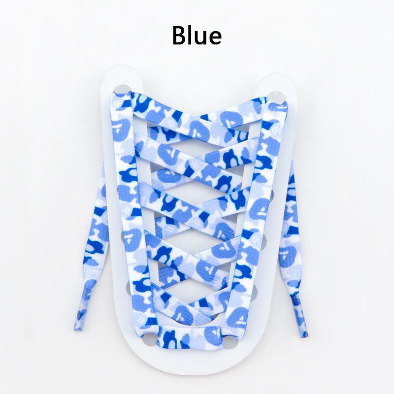 Trend Creative Shoelace Cloud Camouflage Shoelaces for Sneakers Width 0.8CM 120/140/160CM Flat Shoe Laces for AJ1&AF1 Woman Man