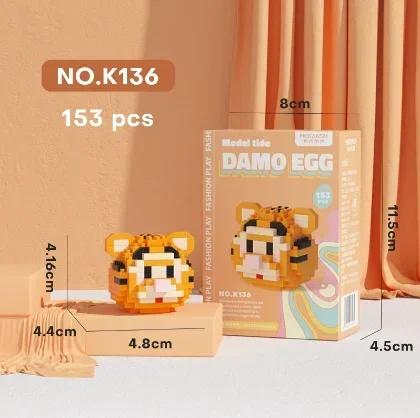 Стич ЛинаБелл Хелло Китти Sanrio Строительные Блоки Damo Яйцо Мультяшные Фигурки Кирпичики Детские Конструкторы Модель Подарок
