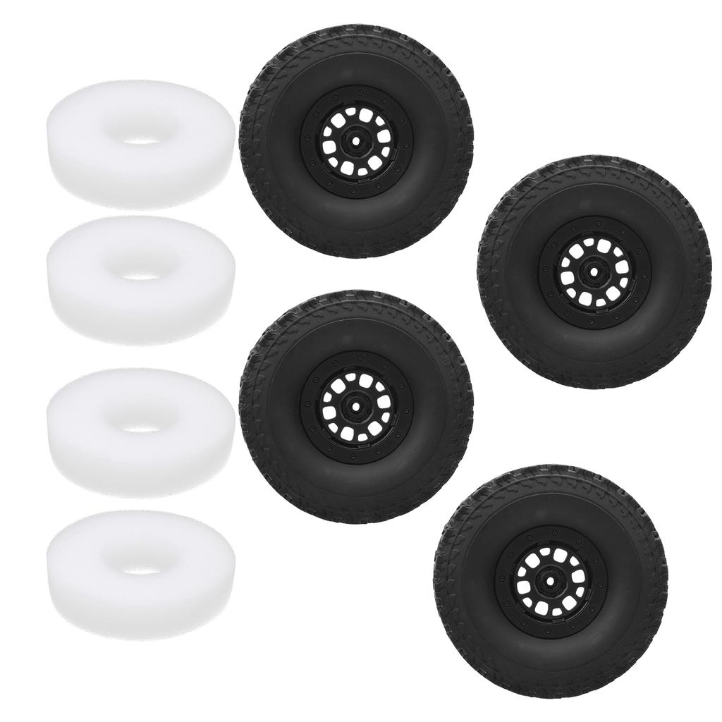 Набор пластиковых резиновых шин с колесными дисками и губками, аксессуар для радиоуправляемой машины, подходит для WPL C14 C14K C24
