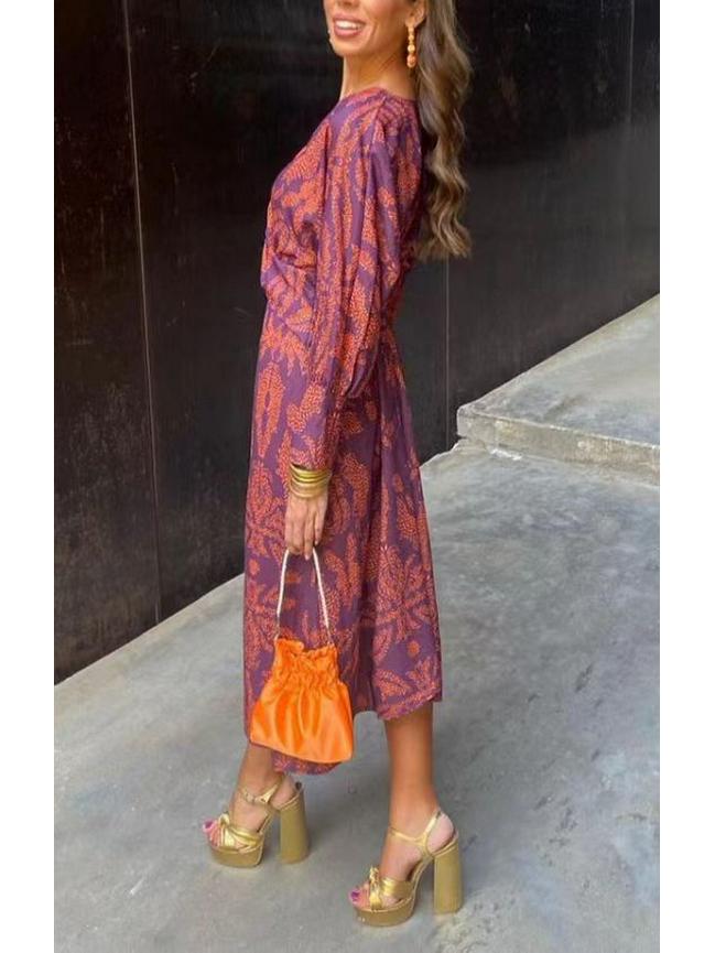 Популярное женское платье с принтом для международных рынков